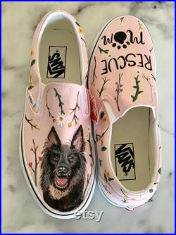 Custom Painted Pet Portrait Shoes