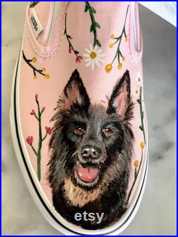 Custom Painted Pet Portrait Shoes