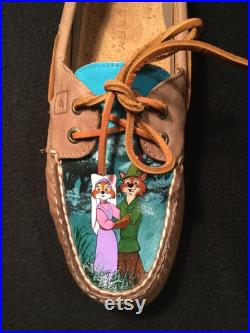 Custom Painted Shoes Robin Hood And Maid Marion