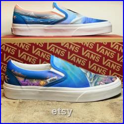 Custom Painted Vans Dolphin and Orca