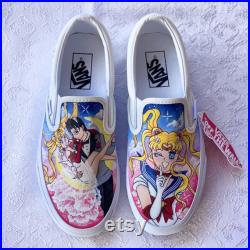 Custom Painted Vans Sailor Moon