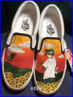 Custom Painted Vans, Tyler the Creator Flower Boy