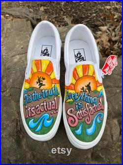 Custom Vans Disney Splash Mountain inspired Hand Painted Shoes
