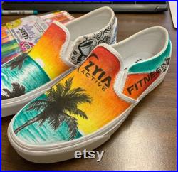 Custom decorated Vans shoes