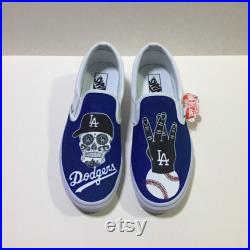 Custom order for Ernesto LA Dodgers Vans,LA Dodgers shoes,Los Angeles Dodgers gifts,Baseball Team,LA Dodgers by Handpaintchicshoes