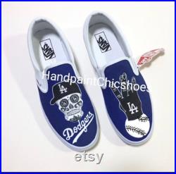 Custom order for Ernesto LA Dodgers Vans,LA Dodgers shoes,Los Angeles Dodgers gifts,Baseball Team,LA Dodgers by Handpaintchicshoes