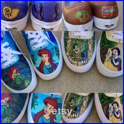Custom painted Disney shoes