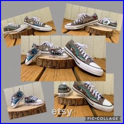 Custom painted shoes