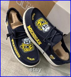 Customized Michigan Wolverines Hey Dudes