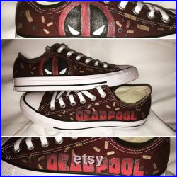 Deadpool Shoes Handpainted customized