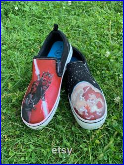 Design Your Own Vans Custom Hand Painted Vans Lace or Slip On Made to Order Any Size