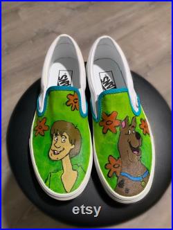 Design Your Own Vans Custom Hand Painted Vans Lace or Slip On Made to Order Any Size