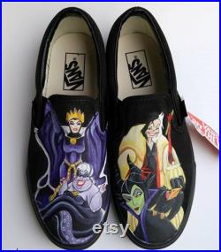 Disney Villain Custom Hand Painted Shoes