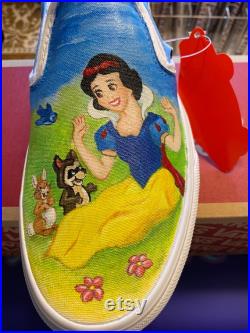 Disney inspired Peter Pan Snow White Custom Shoes, Vans