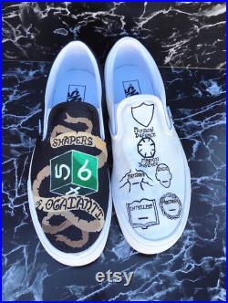 Dungeons and Dragons (DND) Shoes- Custom Painted- EXAMPLES