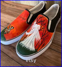 Dungeons and dragons Custom Hand Painted Shoe Made To order Custom Vans Sneakers DND