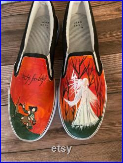 Dungeons and dragons Custom Hand Painted Shoe Made To order Custom Vans Sneakers DND