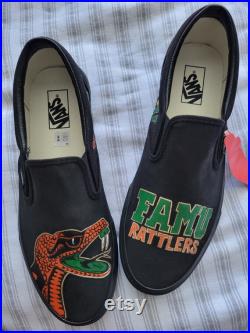 FAMU Slip-On Van's Rattler Custom Shoes