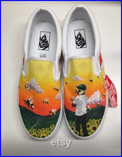 Flower Boy Hand-Painted Vans