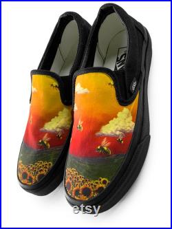 Flower Boy Slip on Custom Vans Brand Shoes