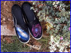 Galaxies Custom Hand-Painted Shoes Standard Shoes or Vans Cosmos Space