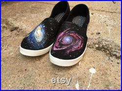 Galaxies Custom Hand-Painted Shoes Standard Shoes or Vans Cosmos Space