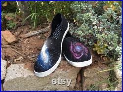 Galaxies Custom Hand-Painted Shoes Standard Shoes or Vans Cosmos Space