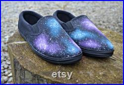 Galaxy Shoes, Women's shoes, Galaxy Flats, Cute Shoes, Galaxy Trainers, Slip on Trainers, Galaxy Sneakers, Space Shoes, Galaxy Fashion