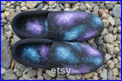 Galaxy Shoes, Women's shoes, Galaxy Flats, Cute Shoes, Galaxy Trainers, Slip on Trainers, Galaxy Sneakers, Space Shoes, Galaxy Fashion