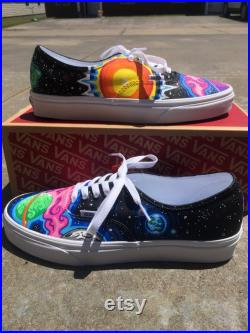 Galaxy Space Custom Painted Shoes VANS TOMS SoleBlissCo