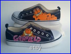 Garfield the Cat Custom Hand Painted Shoes