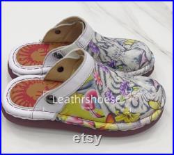 Graffiti Handmade Slippers, Fashion Casual Slippers, Rustic Ethnic Style Shoes Versatile Women's Shoes, Christmas Gift
