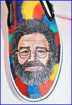 Grateful Dead, Jerry Garcia Custom Vans Shoes