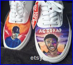 Hand Painted Custom Chance the Rapper Vans