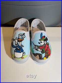 Hand Painted Disney Inspired Baby Shoes size 5 6