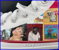 Hand Painted Music Album Shoes