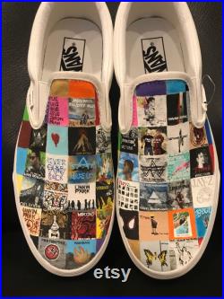 Hand Painted Music Album Shoes