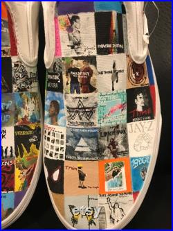 Hand Painted Music Album Shoes