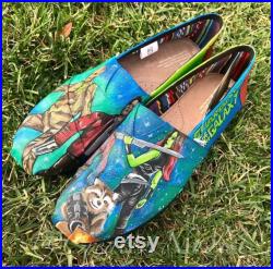 Hand Painted Toms Bobs custom shoes hand painted shoes customized custom kicks gift idea