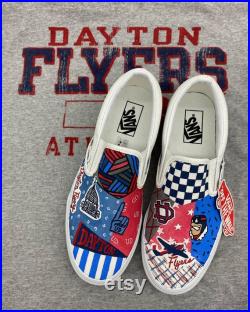 Hand Painted University of Dayton Flyers Vans
