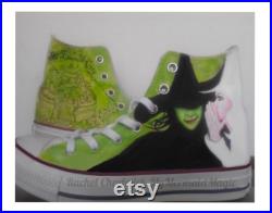 Hand Painted Wicked Musical Shoes Converse Vans Toms Christmas Gift