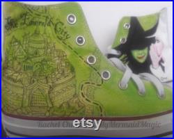 Hand Painted Wicked Musical Shoes Converse Vans Toms Christmas Gift