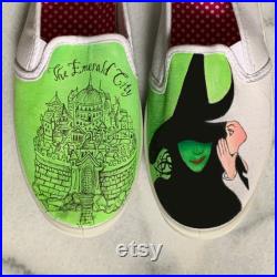 Hand Painted Wicked Musical Shoes Converse Vans Toms Christmas Gift