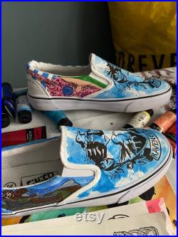Hand Painted custom Ravenclaw shoes