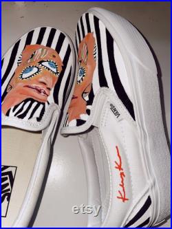 Hand painted Cage the Elephant Platform Vans