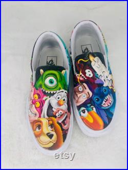 Hand painted Disney shoes Disney Character shoes Disney vans Hand painted Disney vans buzz light year woody Olaf stitch
