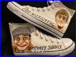 Hand painted OFAH high top trainers