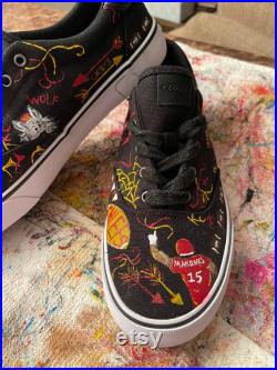 Hand painted chiefs shoes