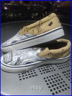 Handpainted Electric Guitar Shoes