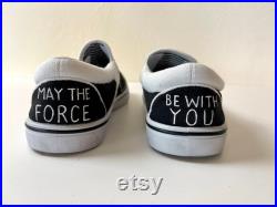Handpainted Star Wars Fan Art Slip On Sneaker Size 6